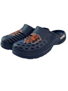 FOCO Clogs Chicago Bears Navy Blue Waterproof NFL Team Logo Men's XL 13-14 NWT